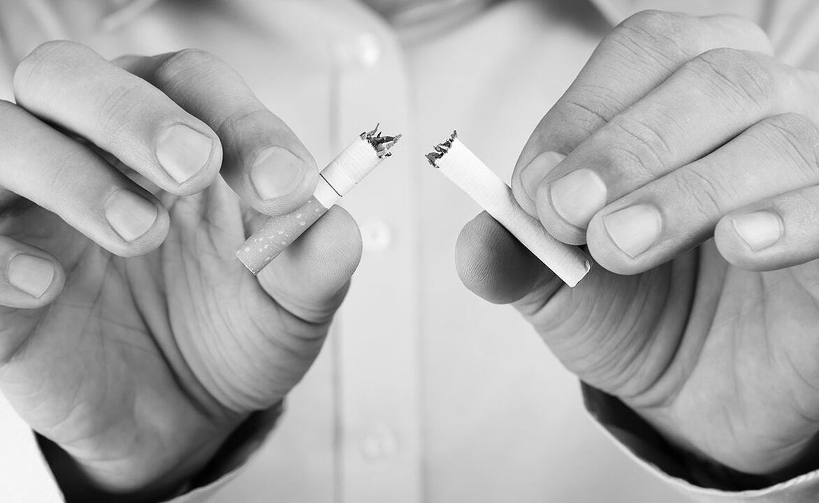Refusal to smoke with prostatitis