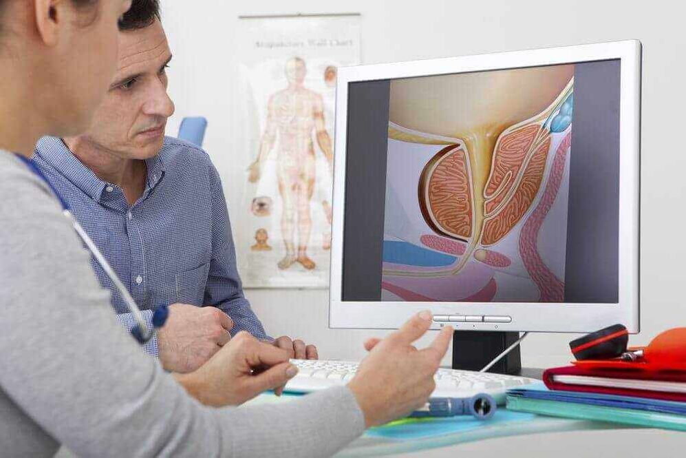 Prostate adenoma diagnosis using instrumental methods